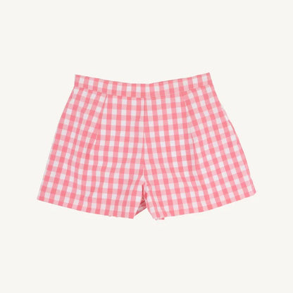 Sally Mae Shorts - Parrot Cay Coral Check