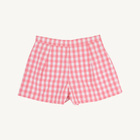 Sally Mae Shorts - Parrot Cay Coral Check