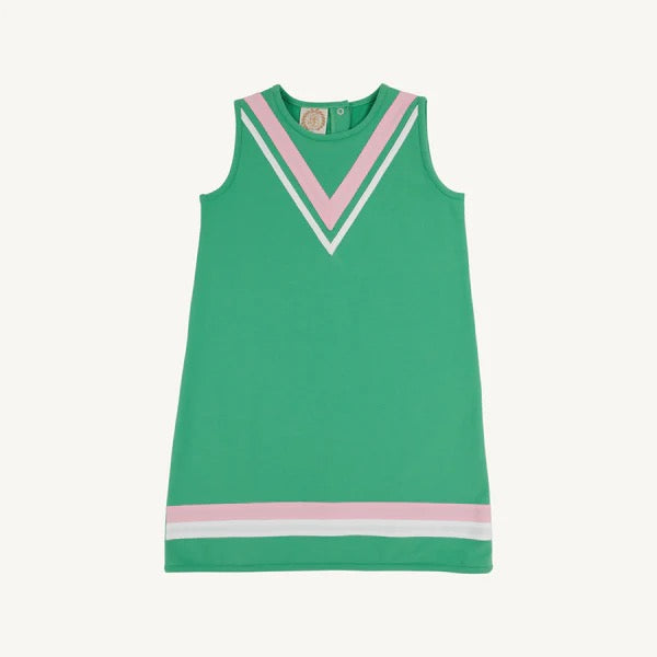 Annie Apron Dress - Gibson Island Green/Pier Party Pink/Worth Ave White