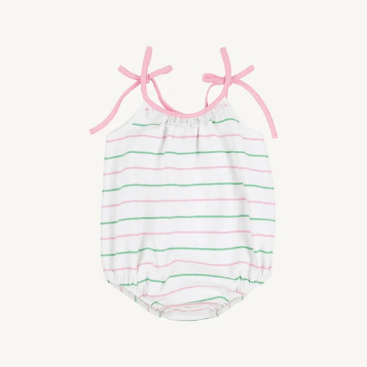 Junie B Bubble- Tradd Street Stripe with Pier Party Pink
