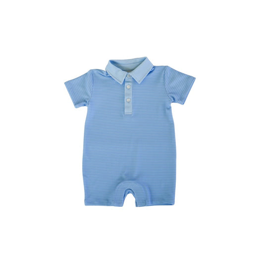 Tripp Romper- Blue Stripe