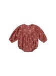Gwen Romper - Embroidered Daisy
