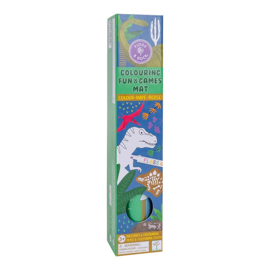 Dino Colouring Fun and Games Mat
