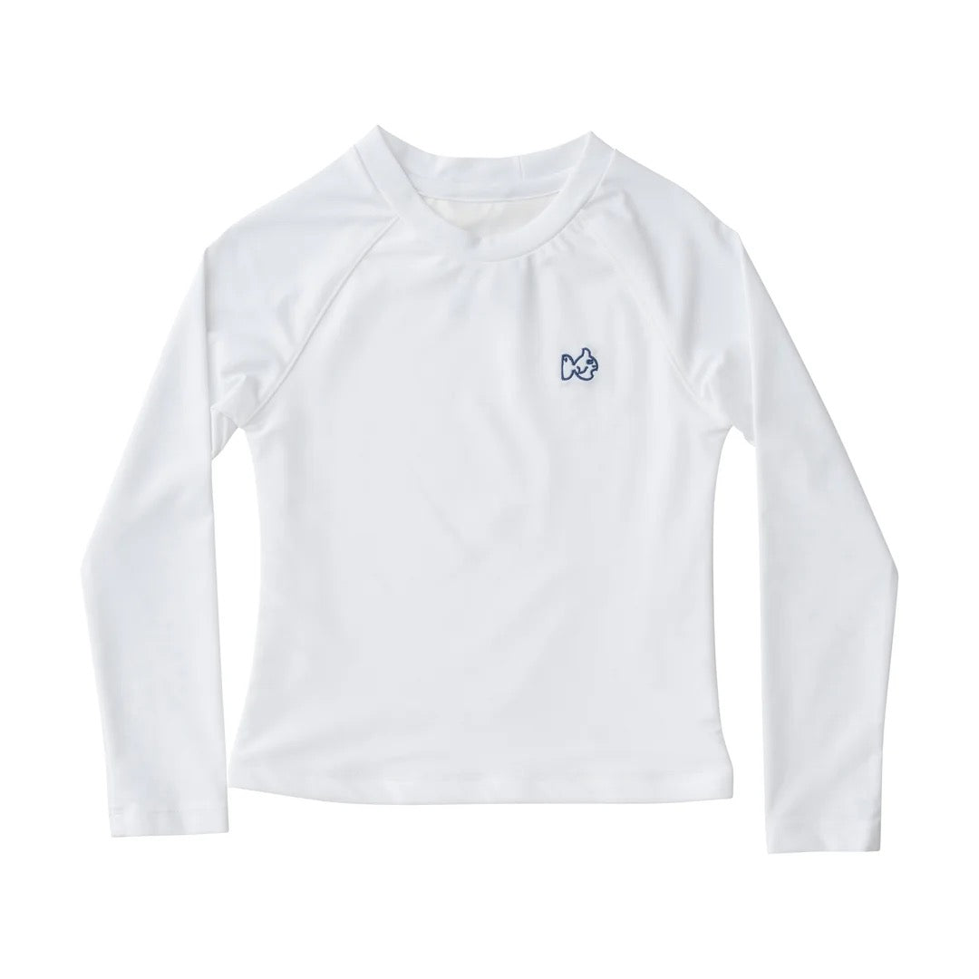 Boy's Reef Long Sleeve Rashguard - White