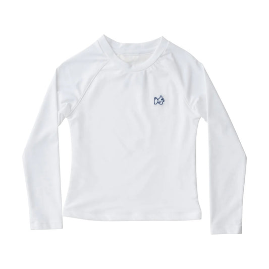 Boy's Reef Long Sleeve Rashguard - White