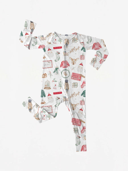 Holiday Cheer - 2 way zipper romper