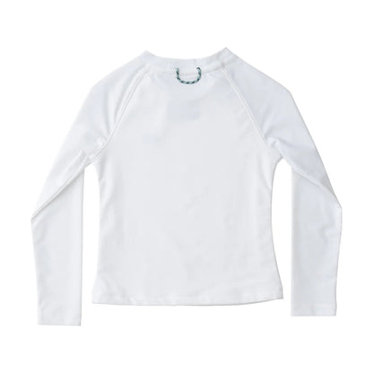 Boy's Reef Long Sleeve Rashguard - White