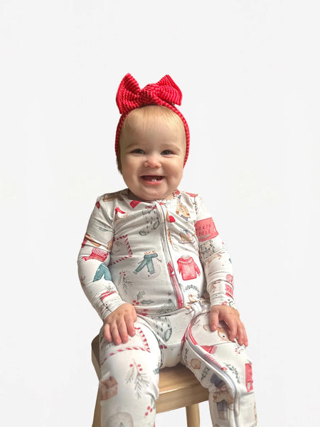 Holiday Cheer - 2 way zipper romper