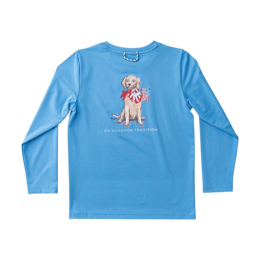 Kids Pro Performance Graphic Long Sleeve - Americana Dog