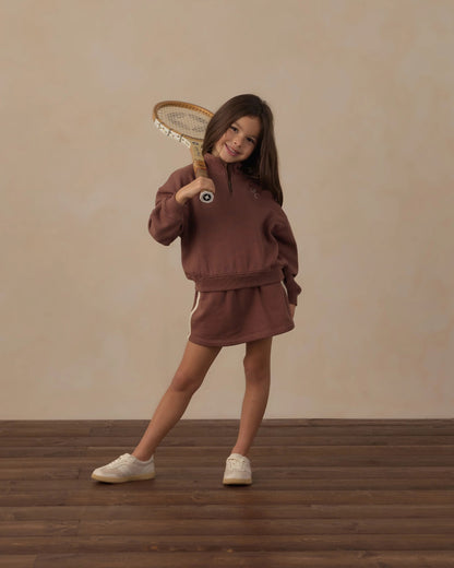Half Zip Sweatshirt - Mulberry