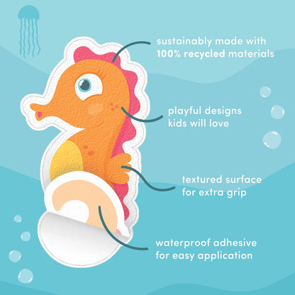 Guppy Grips - non slip bathtub stickers