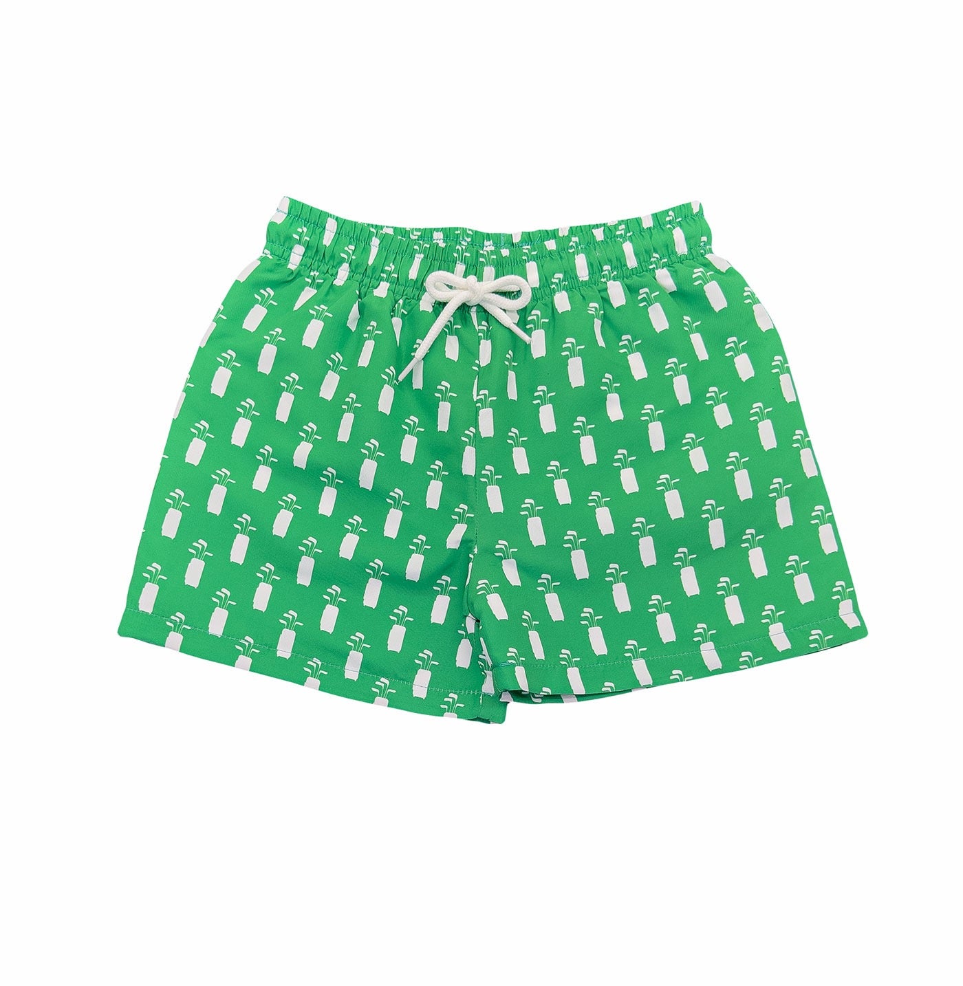 St. Simons Swim Trunk Green Golf Bag Print