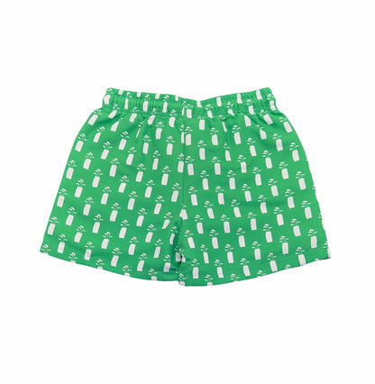 St. Simons Swim Trunk Green Golf Bag Print