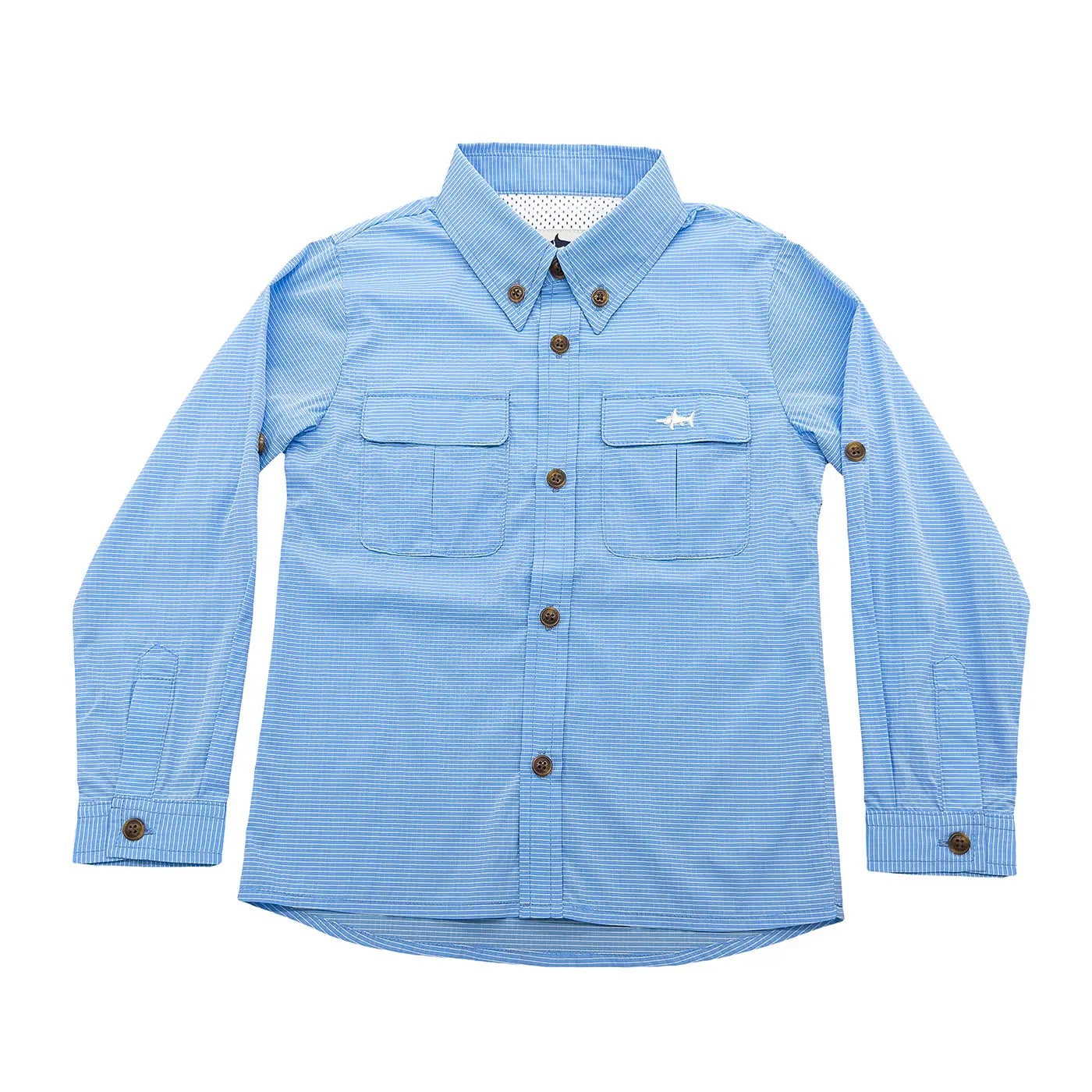 Flagger Fishing Blue Shirt