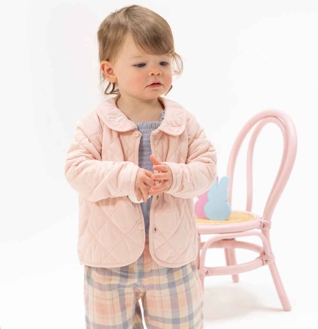 Quilted Jacket - Blush