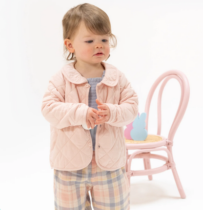 Quilted Jacket - Blush