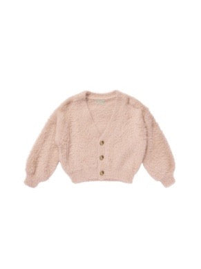 Fuzzy Cardigan - Blush (Kids)