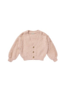 Fuzzy Cardigan - Blush (Kids)