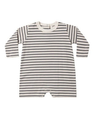 Long Sleeve Romper - Vintage Stripe