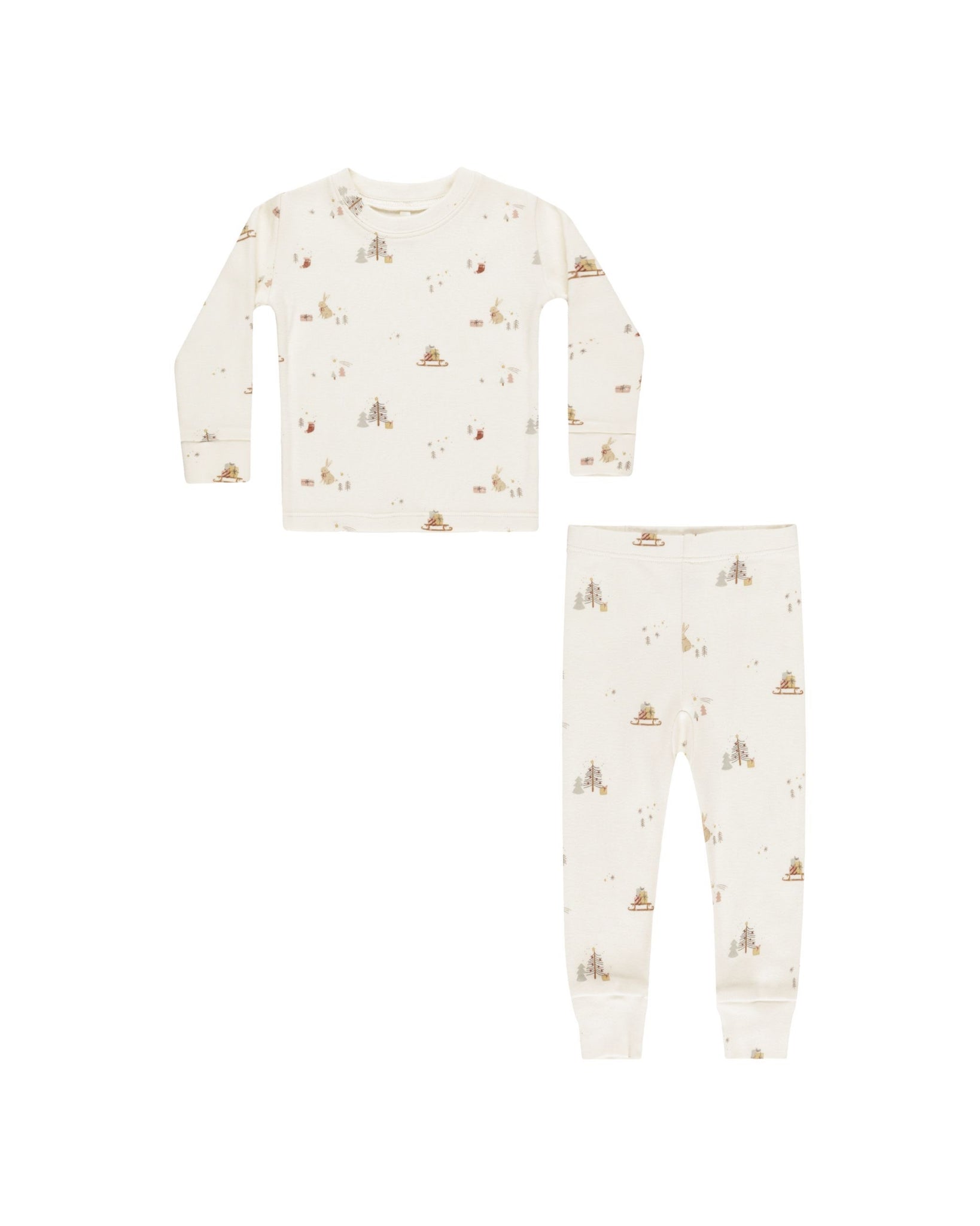 Organic Long Sleeve Pajama Set - Presents