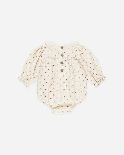 Quincy Mae Callie Heart Ditsy Romper