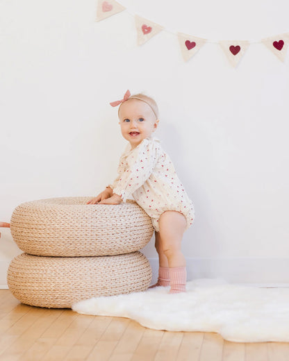 Quincy Mae Callie Heart Ditsy Romper