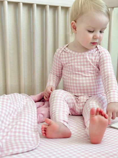 Gunamuna Convertible PJ - Pink Gingham