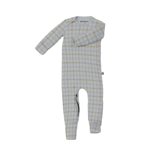 Gunamuna Convertible PJ - Blue/Brown Plaid