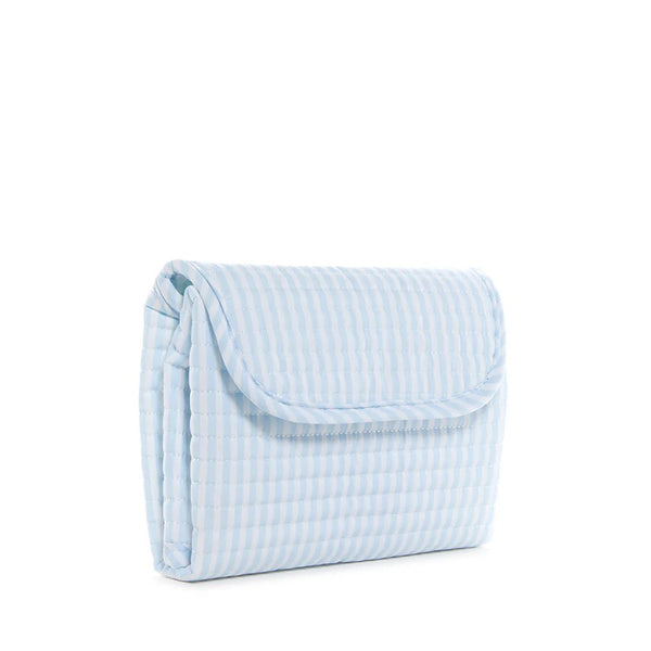 Quilted Changing Mat - Blue Stripe