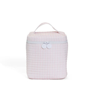 Quilted To-Go Quilted Insulated Bag - Pink Stripe