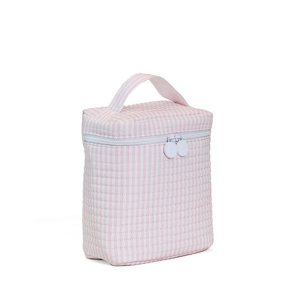 Quilted To-Go Quilted Insulated Bag - Pink Stripe