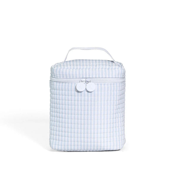 Quilted To-Go Quilted Insulated Bag - Blue Stripe