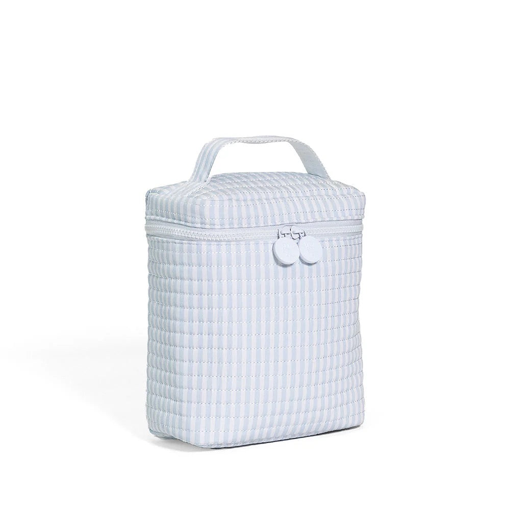 Quilted To-Go Quilted Insulated Bag - Blue Stripe