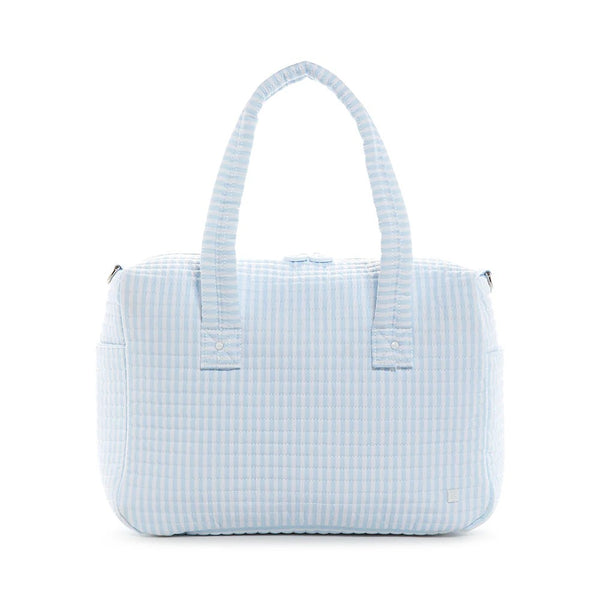 Quilted Stroller Bag - Blue Stripe