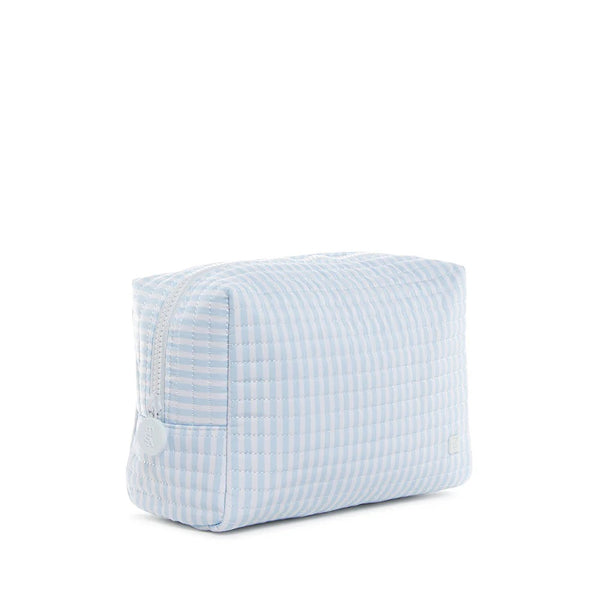 Quilted Everyday Pouch - Blue Stripe