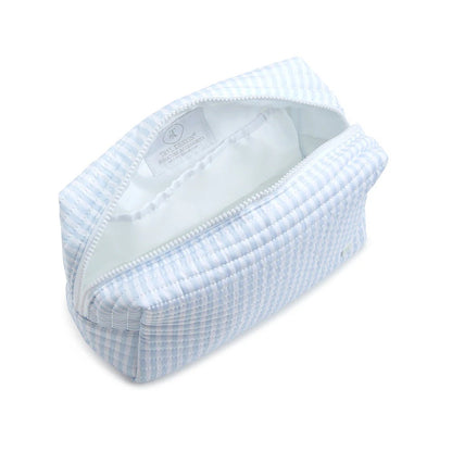 Quilted Everyday Pouch - Blue Stripe