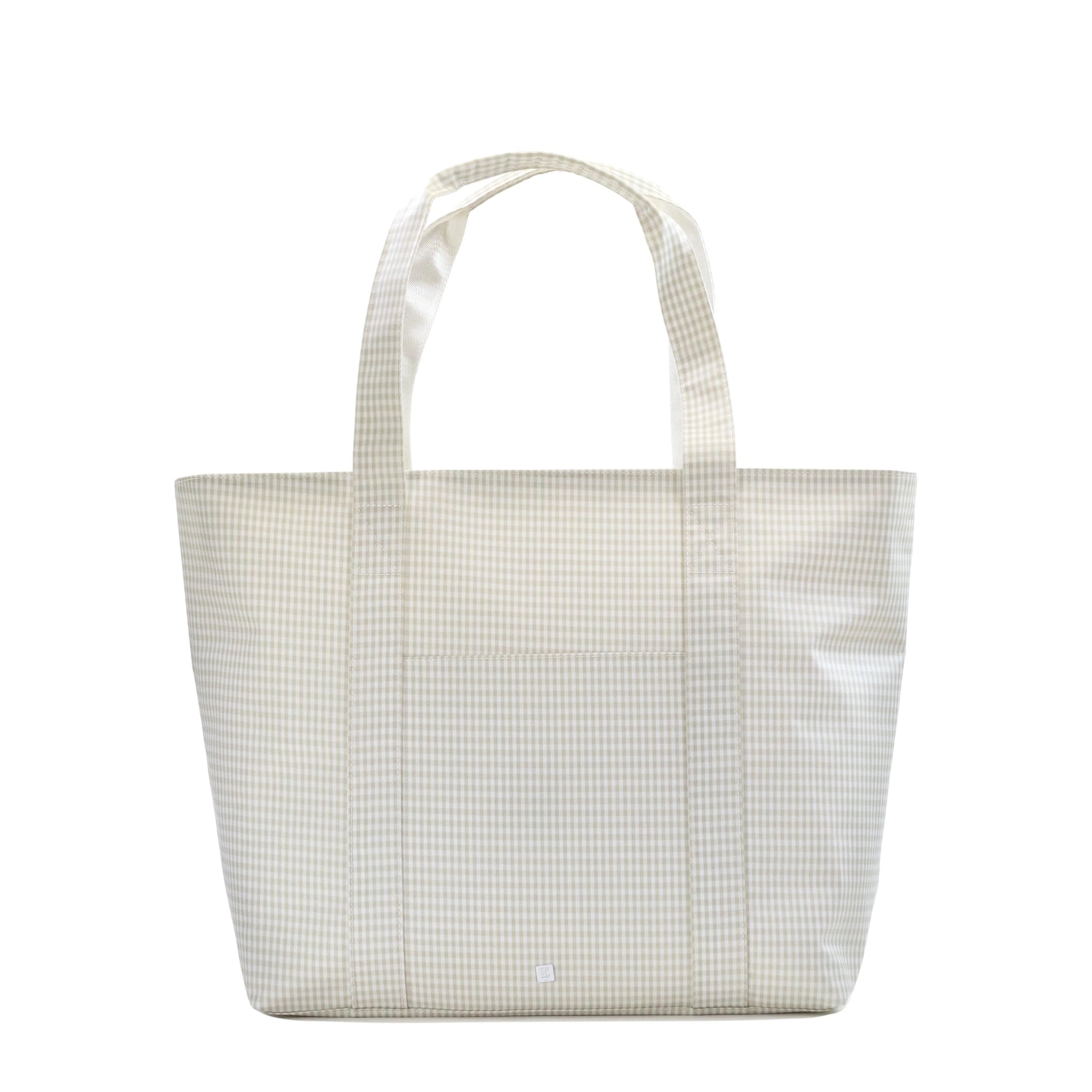 Jumbo XL Tote - Gingham Grey Pearl