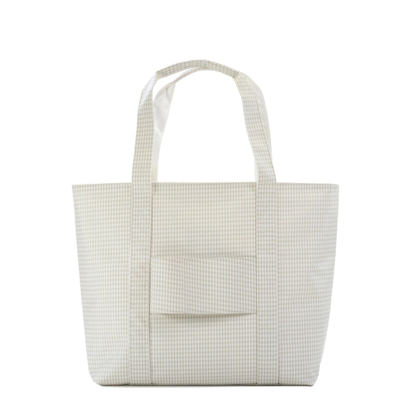 Jumbo XL Tote - Gingham Grey Pearl