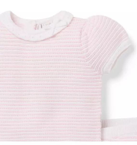 Baby Textured Striped Sweater Set