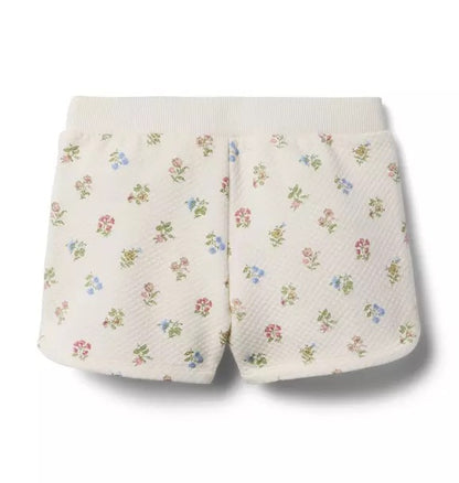 Quilted Floral Shorts