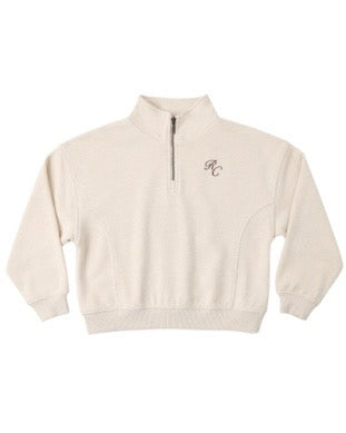 Half Zip Sweatshirt - Shell Heathered