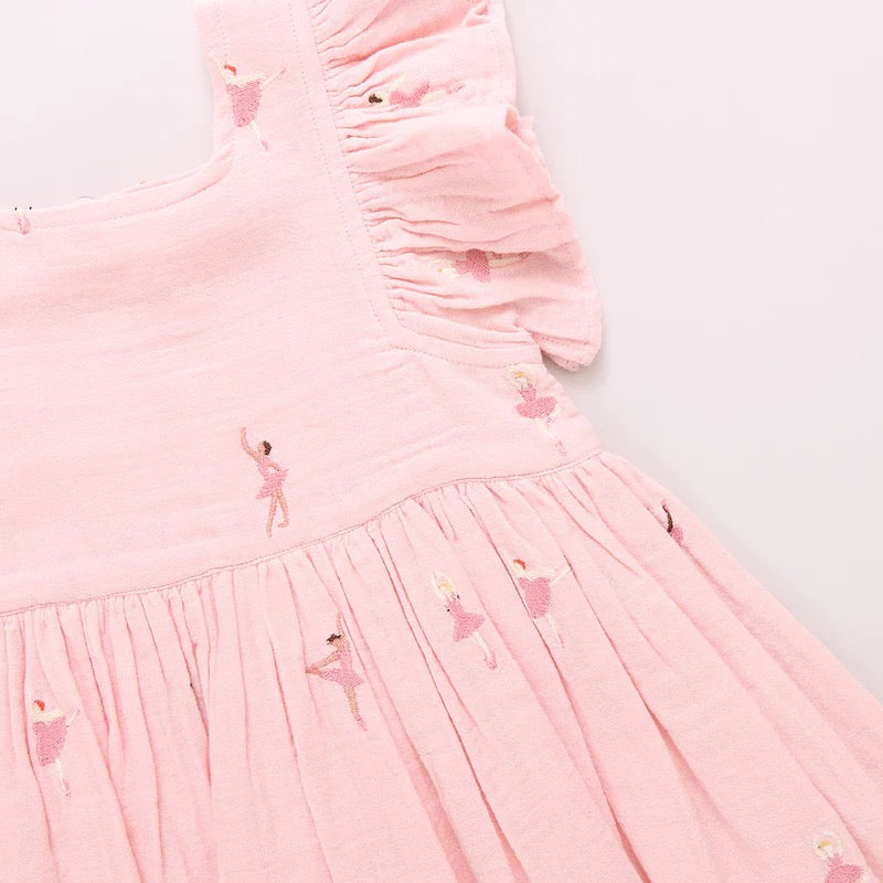 Elsie Dress - Ballerina Embroidery
