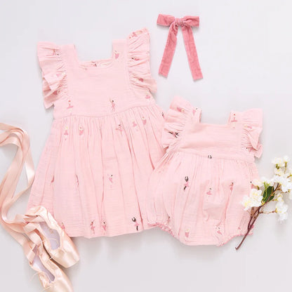 Elsie Dress - Ballerina Embroidery
