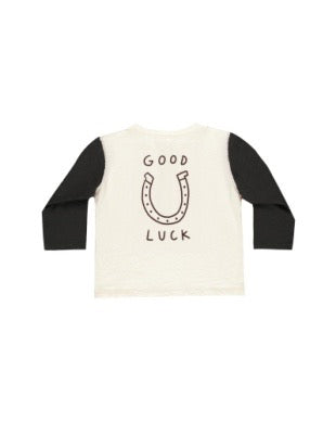 Henley Long Sleeve Tee - Good Luck