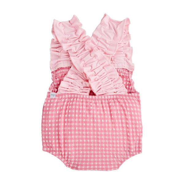 Crinkle Gingham Swimsuit