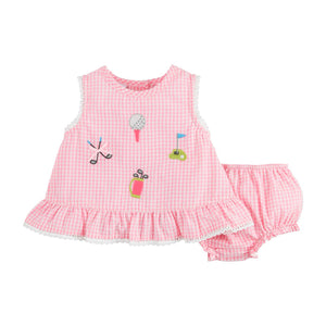 Baby Golf Pinafore Set