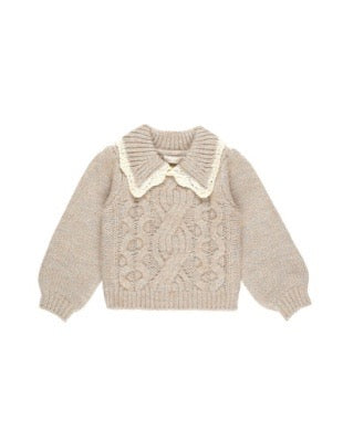 Alice Sweater - Heathered Sand (Kids)