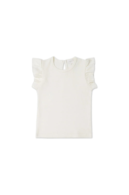 Pima Cotton Lyla Top - Parchment