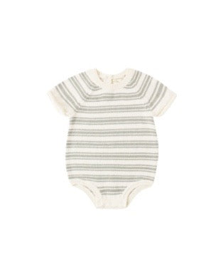 Rowan Romper - Sage Stripe
