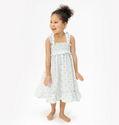 Smocked Ruffle Sundress - Lovely Lemons